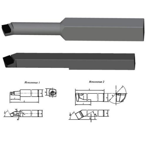 Расточной резец для сквозных отверстий чертеж